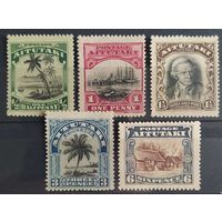 Британские колонии. Острова Кука Айтутаки 1920 г. SG24-28 MLH