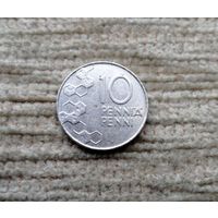 Werty71 Финляндия 10 пенни 1991 Соты Пчела