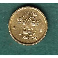 Монета Швеция 10 крон 2007
