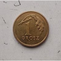 1 грош 2022 года Польша. Третья Республика. Красивая монета!