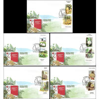 Беларусь 2010 год Конверты первого дня Красная книга Республики Беларусь. Грибы.