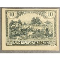 Нотгельды Австрия Нидеростерейх, 10 геллеров 1920 год