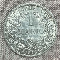 Монета 1 марка 1915 год. Германская империя