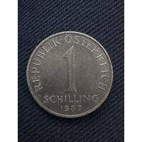 1 шиллинг Австрия 1987