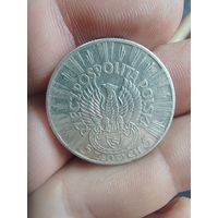 5 злотых 1934г. Легионер.