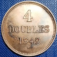 Гернси 4 дубля 1949 г. Тираж 19000