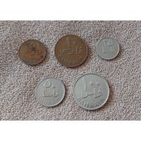Бахрейн набор 5 монет 1965