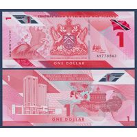 Тринидад и Тобаго, 1 доллар 2020 г, P-W60 (AY, полимер, алый ибис), UNC