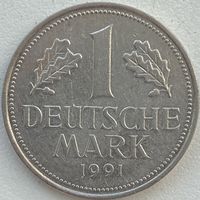 Германия 1 марка 1991 г. J