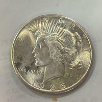 Доллар Мирный 1925 США штемпельный блеск! нечастый год !