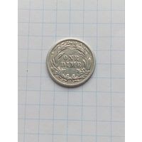 США, Barber дайм (10 центов) 1916 г. серебро