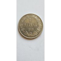 1 марка 1915 Финляндии в составе Российской Империи. Отличная. ШБ