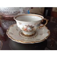 - Чайная пара Чашка Блюдце SONNEBERG Германия 1950-ые