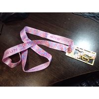 Медаль Beauty run 2020 8х3,8 см, 90 см шнур новая