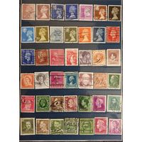 Набор гашеных марок разных стран