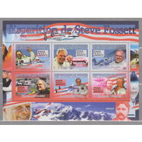 Авиация Самолеты  известные люди личности Гвинея 2008г блок лист ЧИСТЫЙ  лот 2020