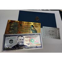 Золотая и серебряная боны с сертификатом в коллекцию с 1 рубля!