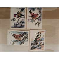 Мини-открытки 4 шт.чистые одним лотом