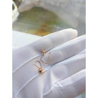 Детские золотые серьги СССР 583 пробы