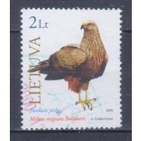 [2450] Литва 2000. Фауна.Хищные птицы. Гашеная марка.