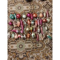 Лот новогодних ёлочных игрушек лот(3) 44 шт.с рубля