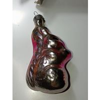 Ёлочная игрушка  - Белочка . СССР  .