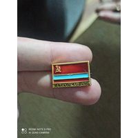 Значок флаг казахская ССР