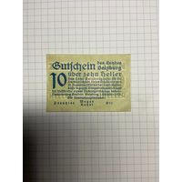 10 геллеров (нотгельды) Австрия.-2512