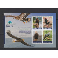 Уганда 2014** Птицы Орлы