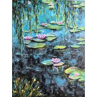 Картина моей супруги Кристины. Акрил, по мотивам Монэ