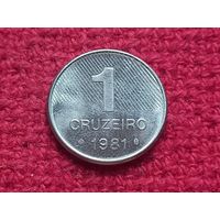Бразилия 1 крузейро 1981 г.
