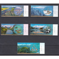 Природа. Китай. 2022. 5 марок. Michel N 5458-5462 (4,0 е).