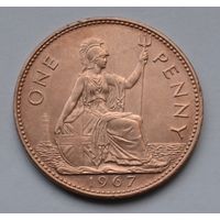 Великобритания, 1 пенни 1967 г.
