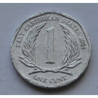 Восточные Карибы, 1 цент 2004 г.