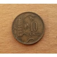 Литва, 10 центов 1925 г.