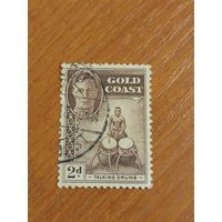 1948 британская колония Золотой Берег музыкант искусство культура король (4-2)