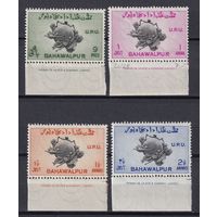 79.BrK. Британский Пакистан. Княжество Бахавалпур. 75 лет Всеобщему Почтовому Союзу. 1949 г. Полная серия. MNH. Mi.##26-29.