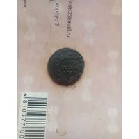 Полушка 1731 года перечекан с двумя разными гуртами