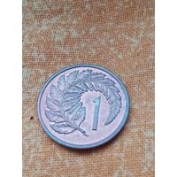 19. Новая Зеландия 1 цент 1977 г. Самый редкий год! Тираж всего 20.000! ВUNC!