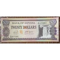 Банкнота Гайана. 20 долларов. 1996 год. НЕ БЫЛА В ОБОРОТЕ