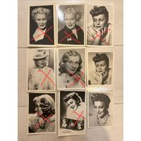 Фотооткрытки Советские актрисы Орлова, Целиковская