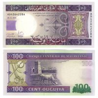 Мавритания 100 угий 2015 год UNC