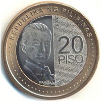 Филиппины. 20 писо 2020 г.