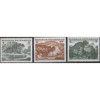 Полная серия из 3 марок 1962г. Австрия "Леса" MNH