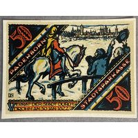 Нотгельд 50 пфеннигов 1921 год. Падерборн. Веймарская республика