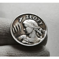 1 злотый 1925 г., Жница, Польша лот рп-12,6