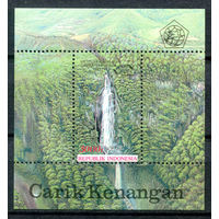 Индонезия - 1993г. - водопад - 1 блок - полная серия, MNH [Mi bl. 91]. #4-W1-Z-2-11