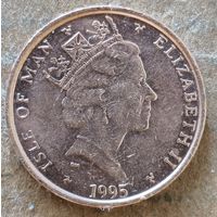 Остров Мэн 1 пенни 1995 г., KM# 207