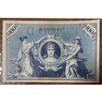 Банкнота 100 марок 1908 год. Германская империя.