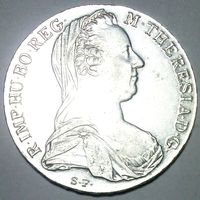 РАСПРОДАЖА!!! - АВСТРИЯ 1 талер 1780 год "МАРИЯ ТЕРЕЗИЯ" серебро - aUNC! - ШТЕМПЕЛЬНЫЙ БЛЕСК!